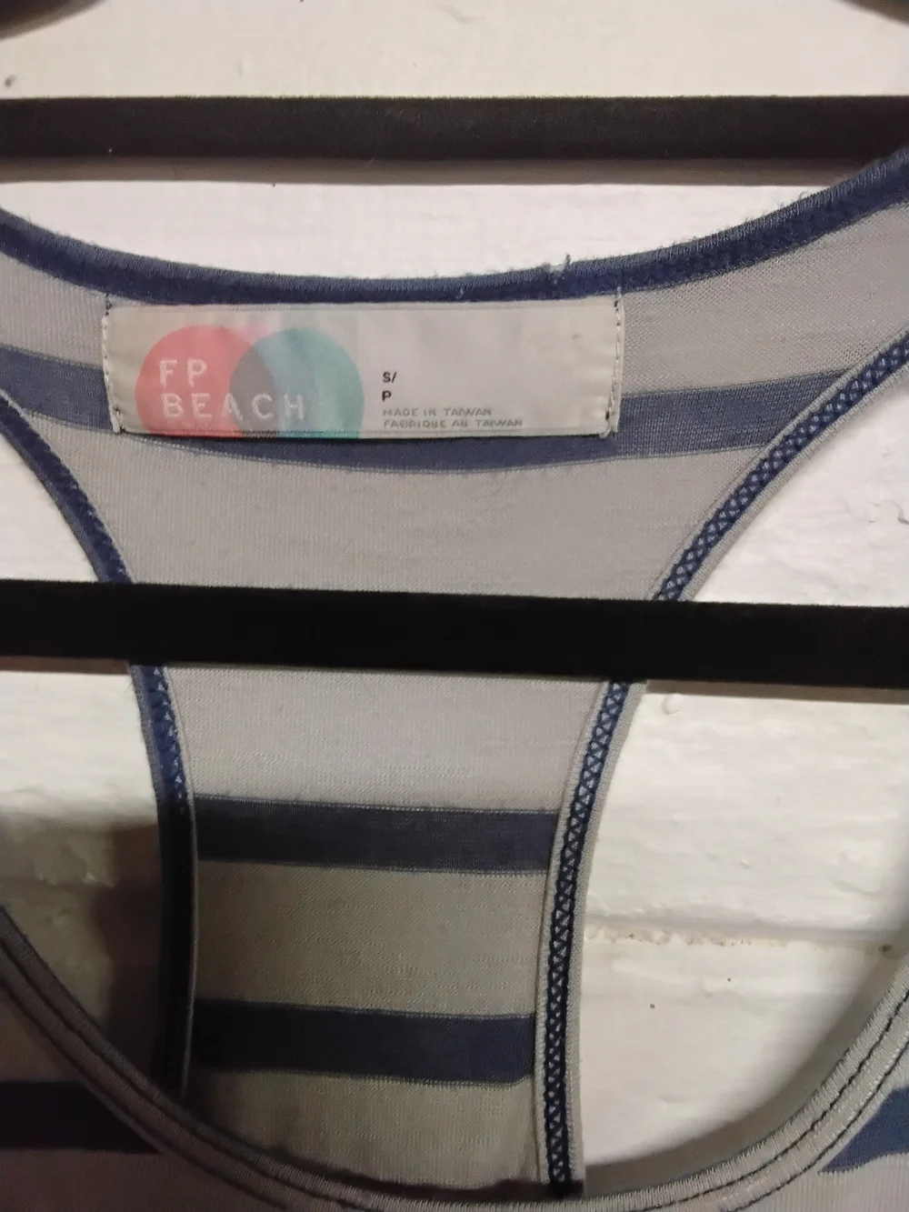Free Peopel Beach Striped Blue and White Maxi Tank Dress